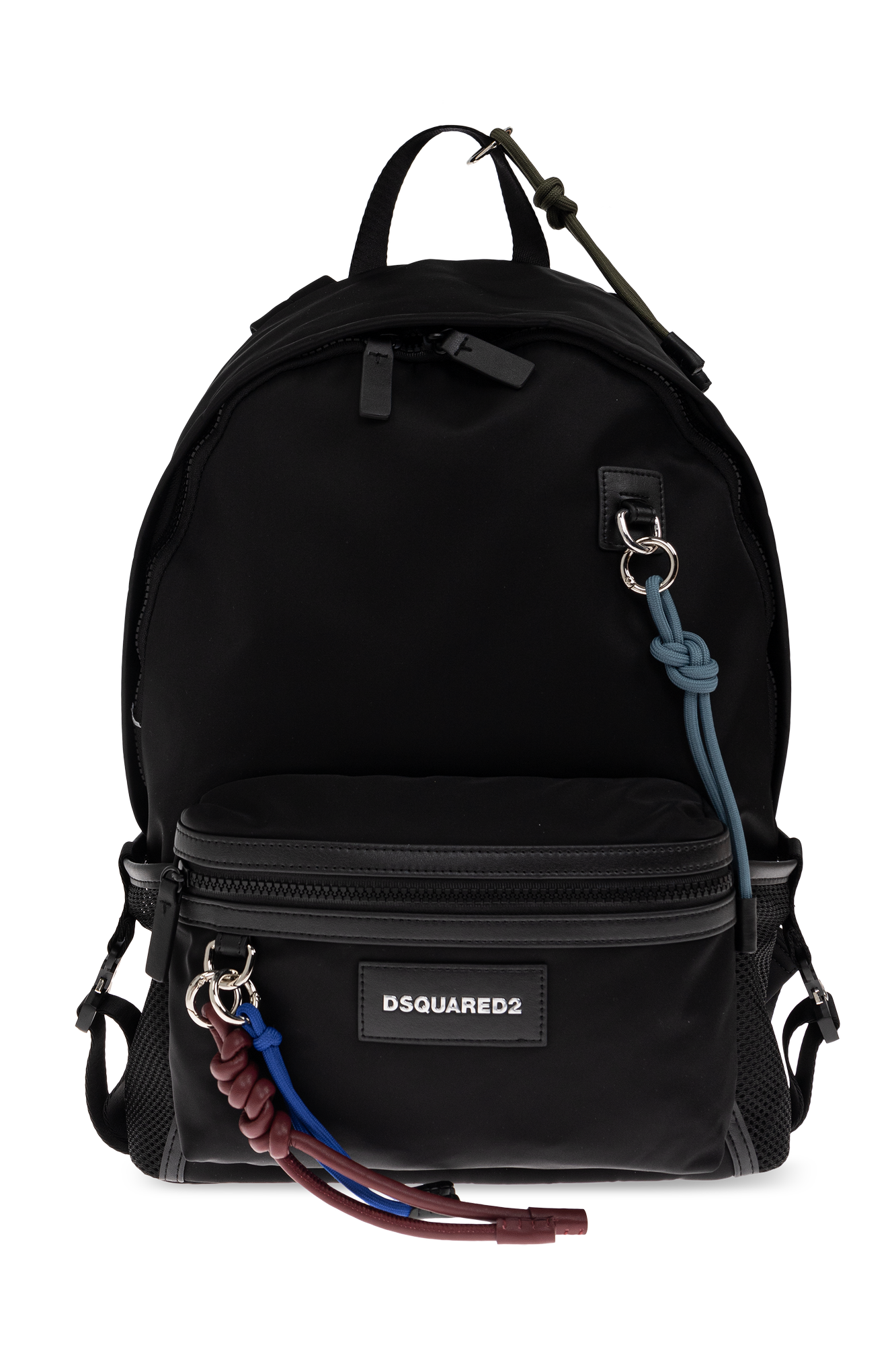 DSQUARED2 リュックサック ブラック バックパック Dsquared2 DSQUARED2 Black Technical Backpack with Logo and